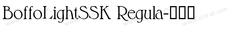 BoffoLightSSK Regula字体转换